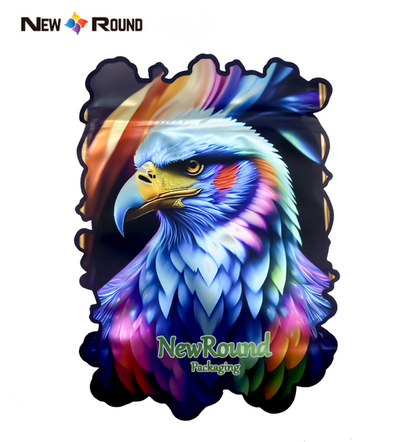 Bird Eagle Shaped Pouch Custom Mylar Resealable Bags Packaging