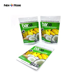 Resealable Dried Fruits Vegetable Plastic Zipper Food Packaging Bag Custom Printed Fruit Snack Bags