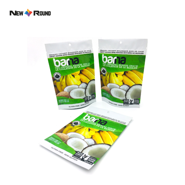 Resealable Dried Fruits Vegetable Plastic Zipper Food Packaging Bag Custom Printed Fruit Snack Bags
