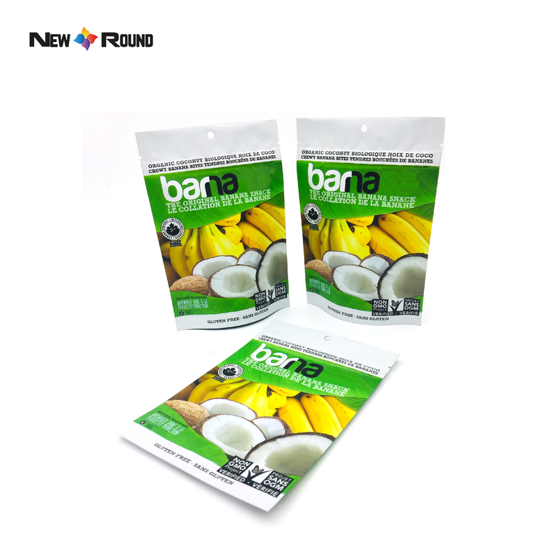 Resealable Dried Fruits Vegetable Plastic Zipper Food Packaging Bag Custom Printed Fruit Snack Bags