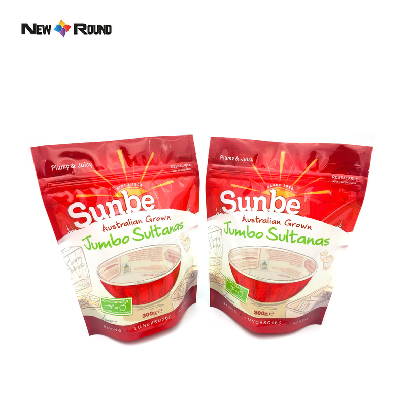 Packaging Zipper Pouches Aluminium Foil Stand Food Bag Recyclable Gravure Printed