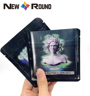 Custom Logo Biodegradable Recycled Stand Up Pouches Dry Food Packaging Herbs And Spices Zip Lock Mylar Bag