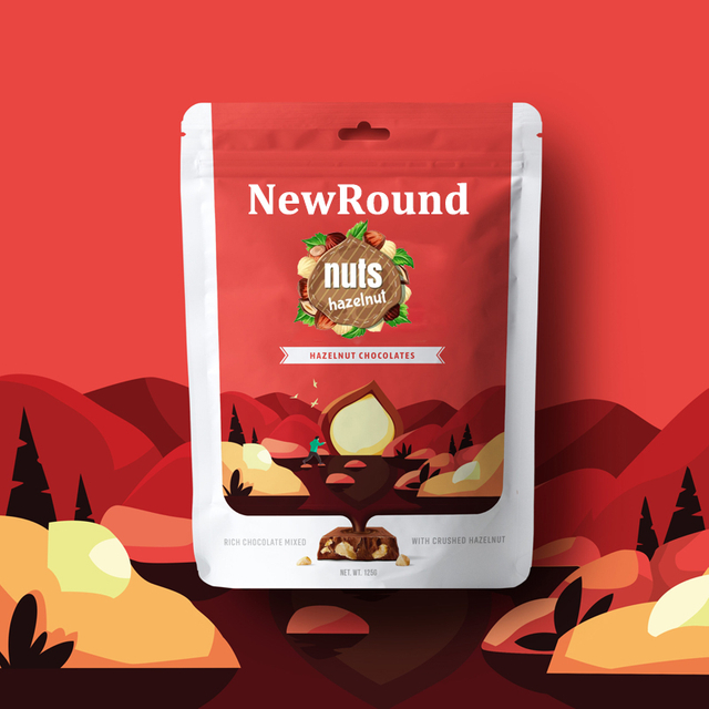 Snack food foil stand-up bags