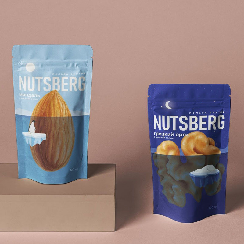 Food Storage Snack Stand Up Pouch for Dry Food