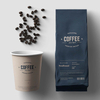 Eco-conscious café packaging for coffee and treats