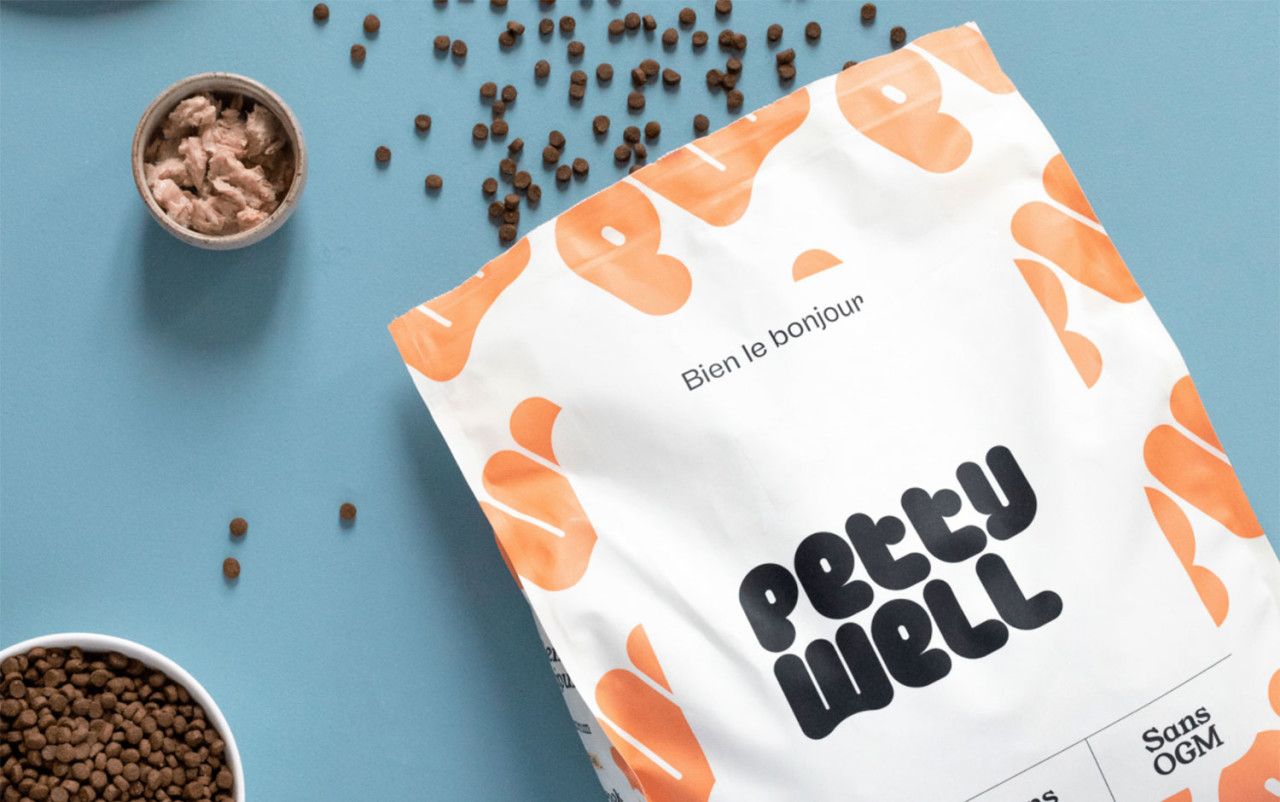 custom 3 side seal bag paper food packaging