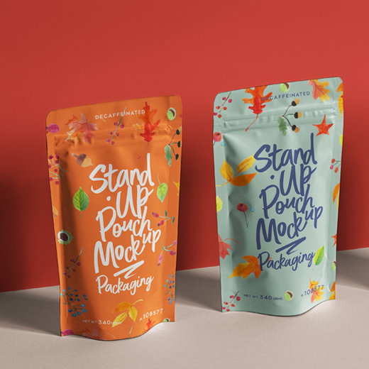 Stand Up Pouches For Dry Food Packaging
