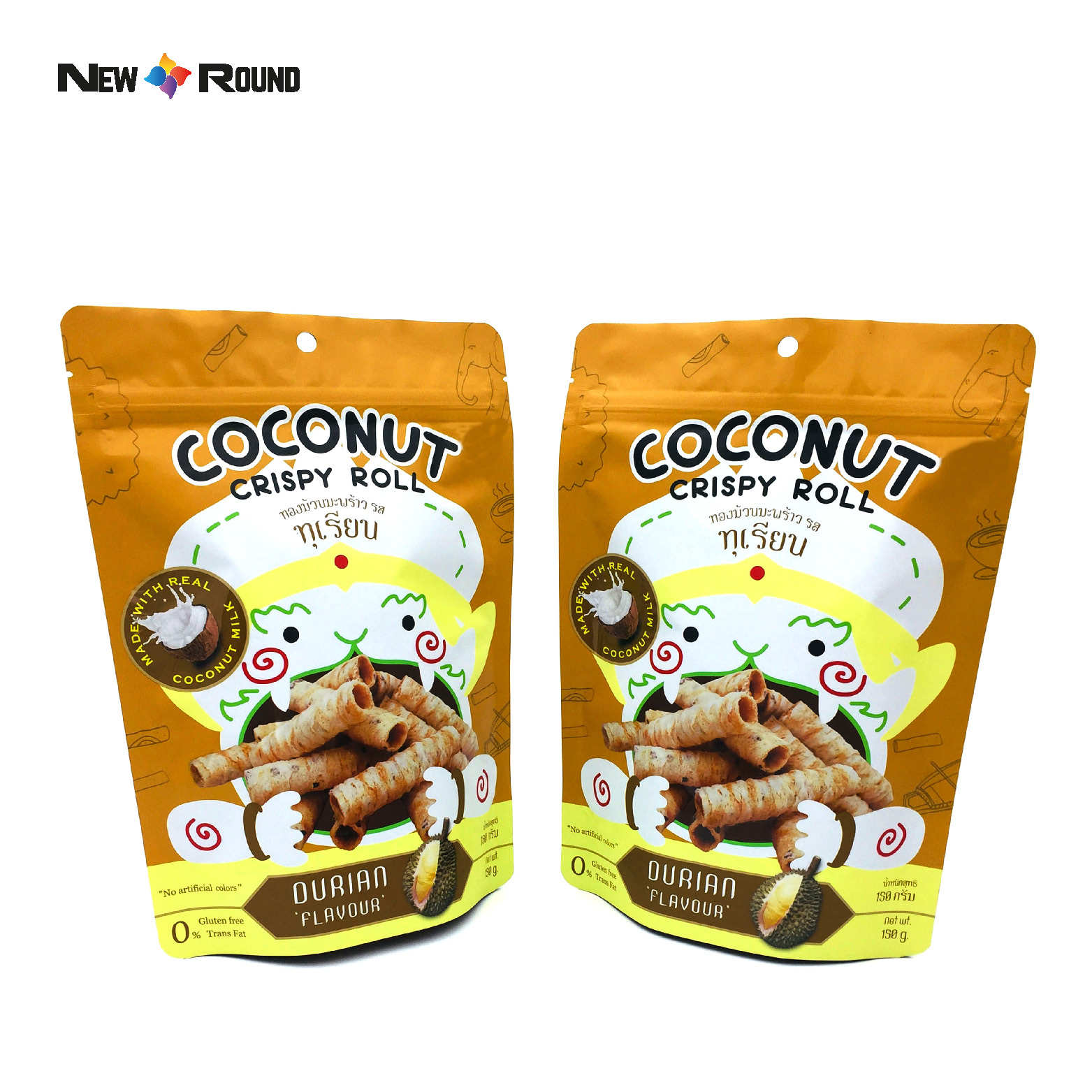 Custom Stand Up Pouch Eco Friendly Food Self Standing Material For Snack Packaging Bag