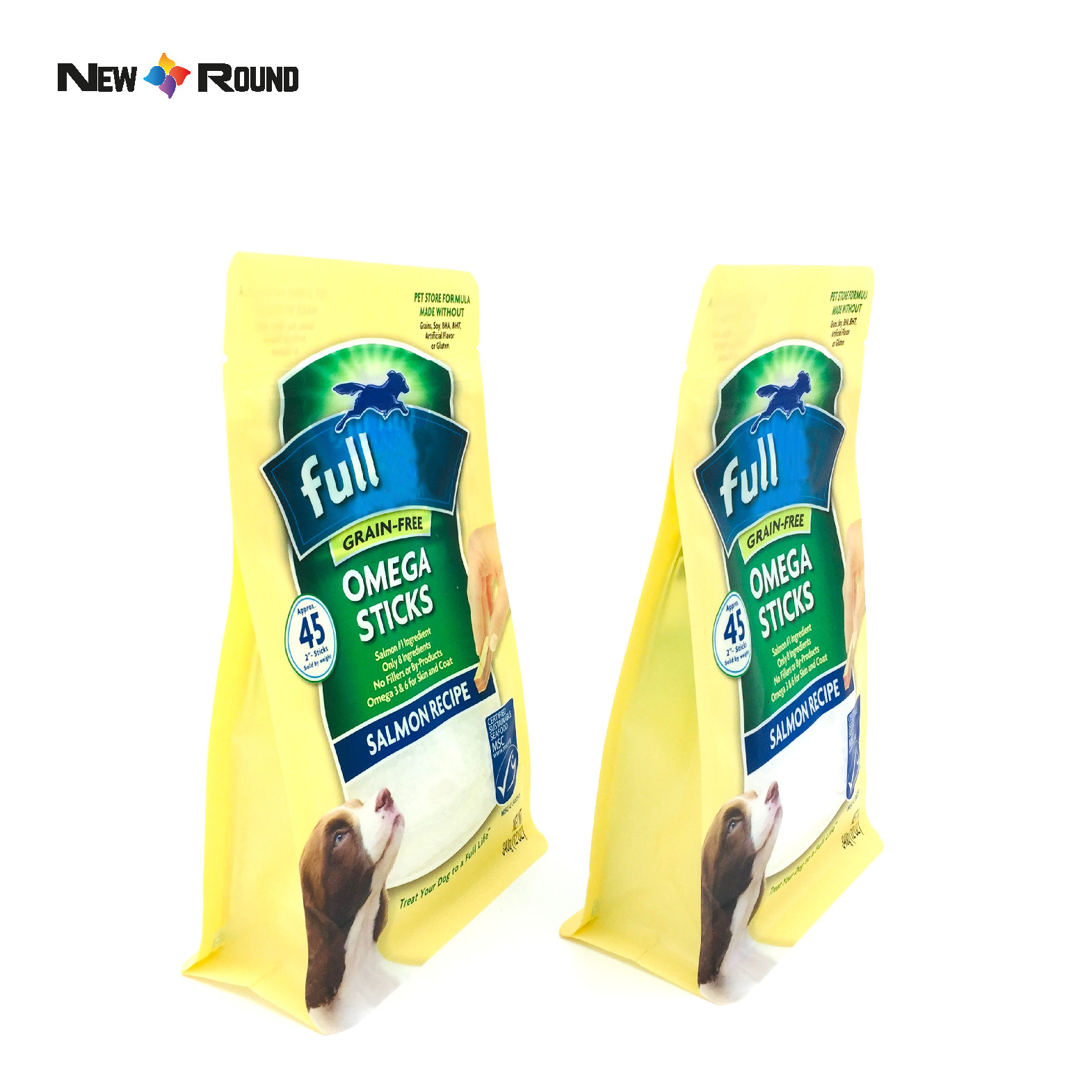 Custom Printed Foil Mylar Logo High Quality Packaging Square Bottom Pet Cat Food Bag