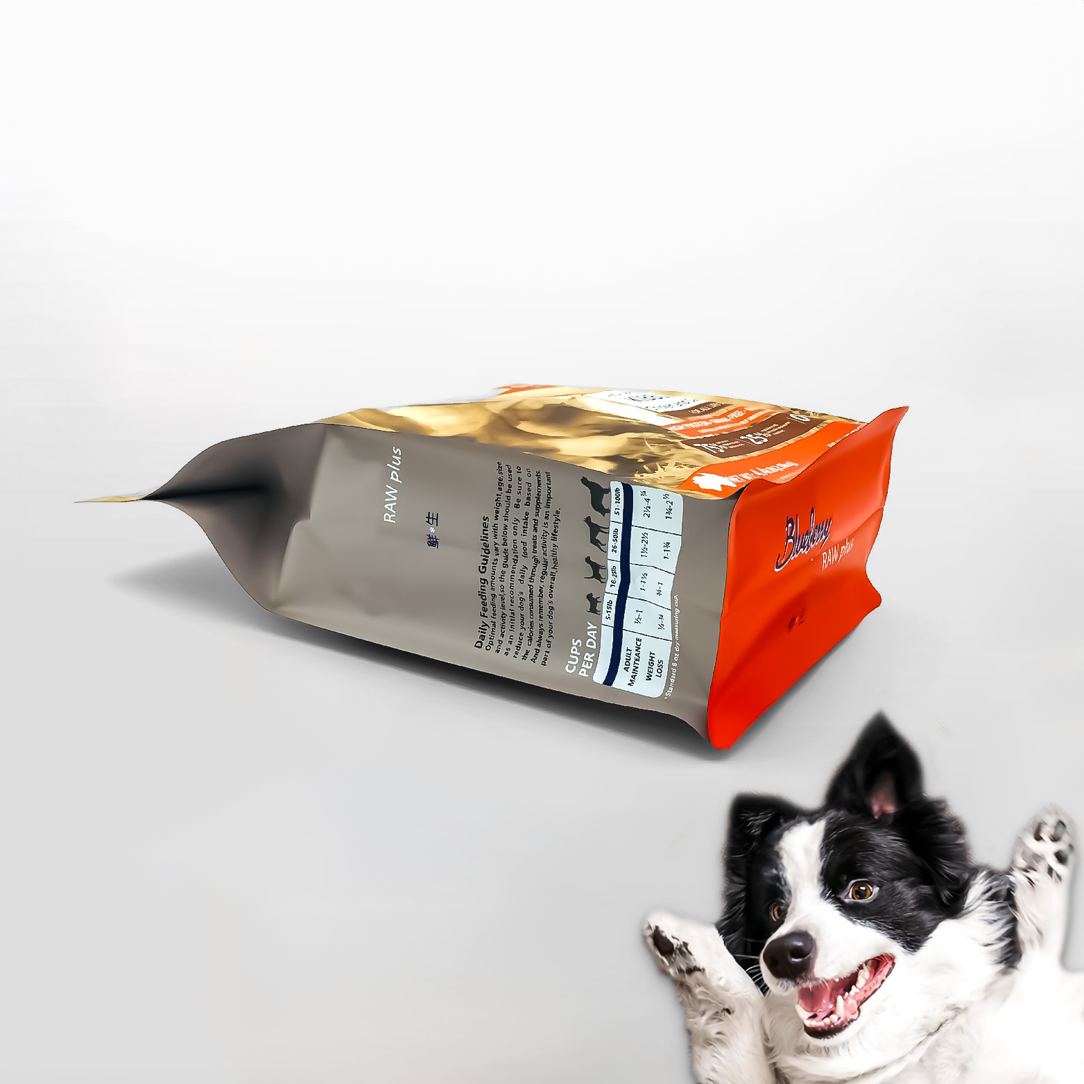Gusseted Poly Dog Cat Travel Branded Fast Plastic Packaging Bag Packaged For Food Grade