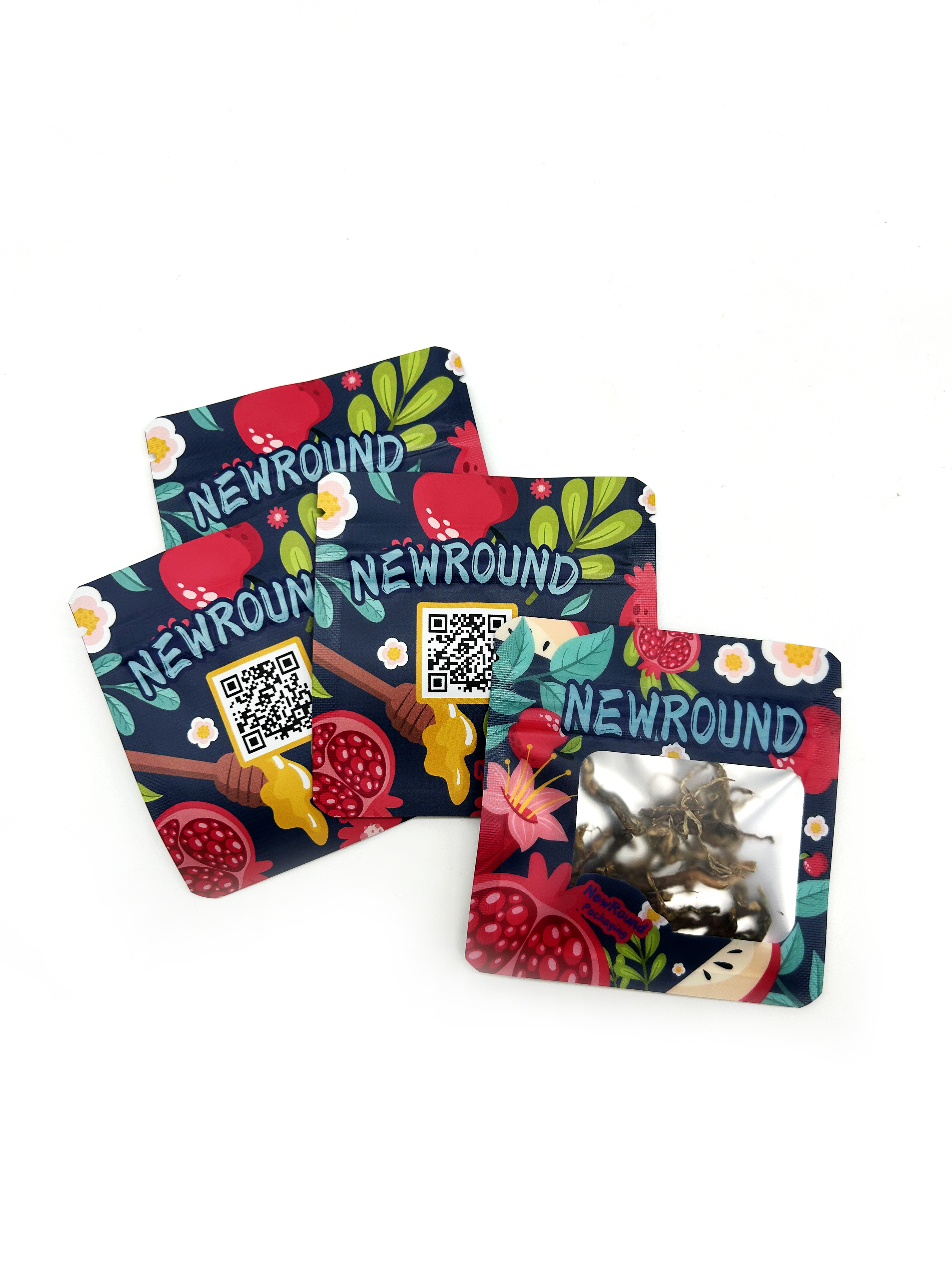 Custom Design Flat Bottom Pouch with Side Zipper