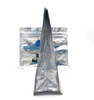 Foil Lined Zipper Square Packaging Flat Bottom Pouch With Window