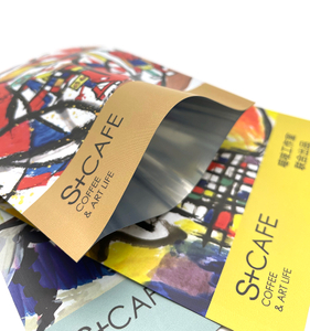 Personalized Resealable Stand Up Coffee Packaging Biodegradable Custom Coffee Bags