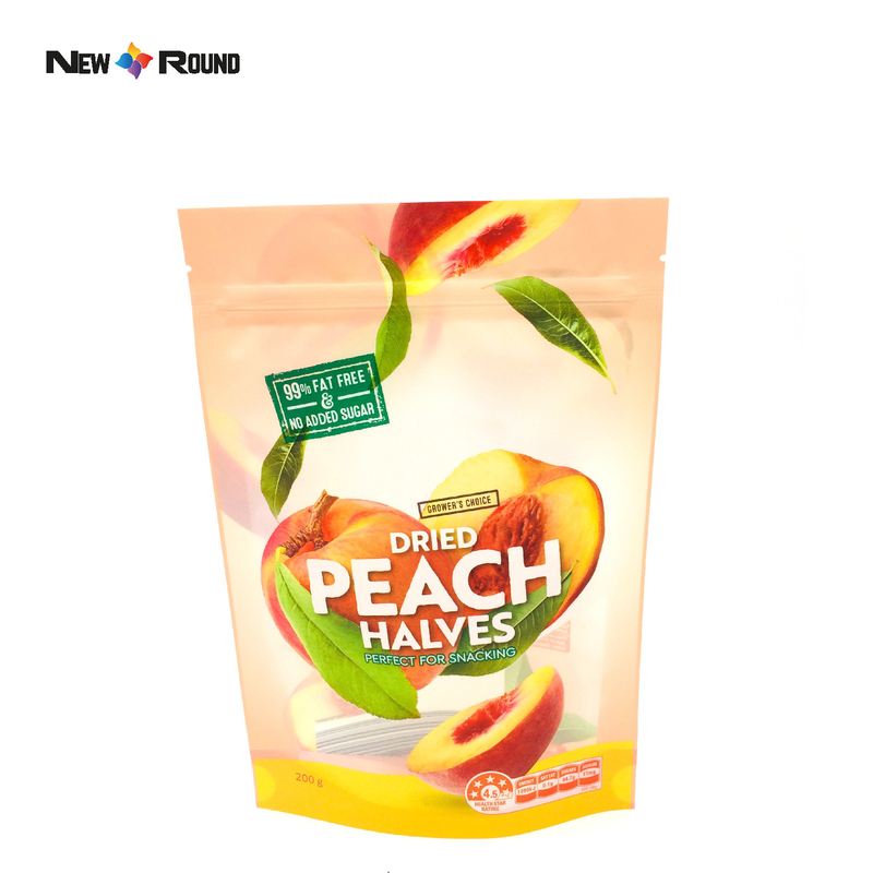 Wholesale Custom Logo Snack Mango Dried Fruit Plastic Packaging Stand Up Pouch Dry Food Packaging Bag