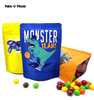 Smell Proof Airtight Foil Plastic Mylar Bags Laser Holographic Reusable Small Ziplock Packaging Mini Gummies Bag