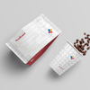 Flat bottom pouch bag with customized printing