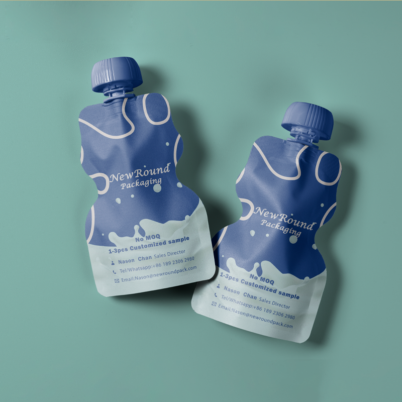 Baby food branded spout containers