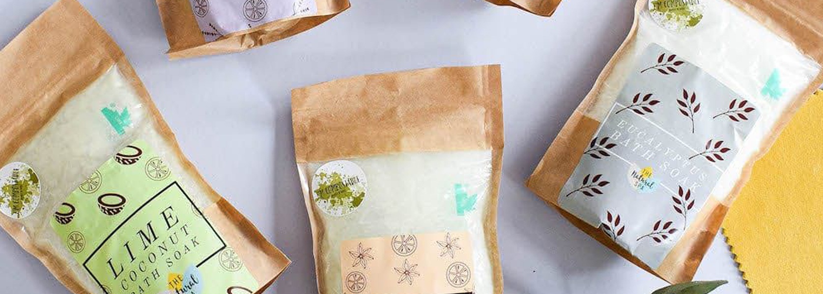  kraft paper ziplock bags snack stand up pouch