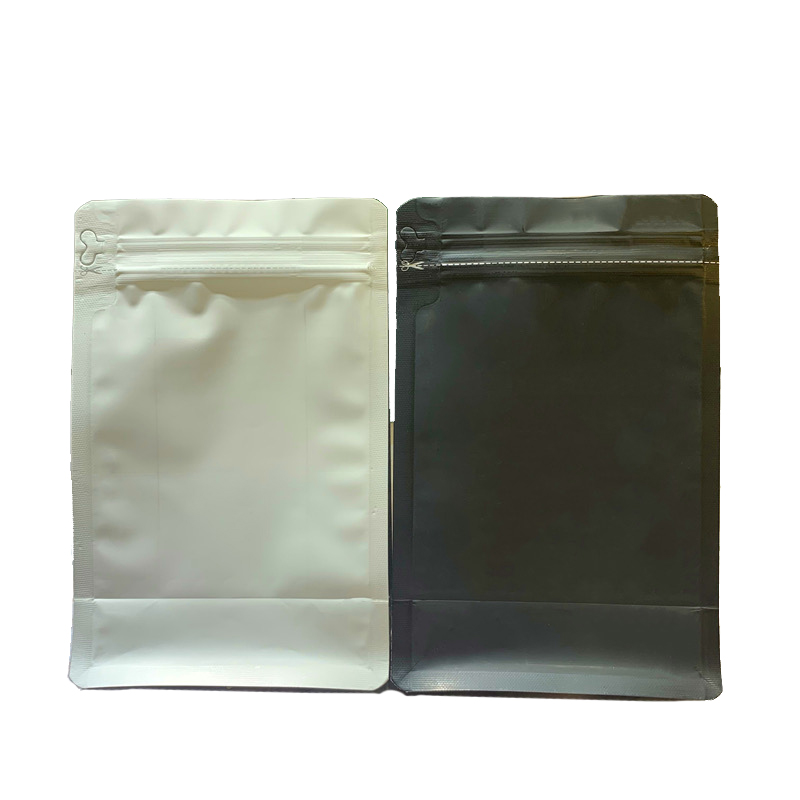 Customized Printed Resealable Flat Bottom Pouch Coffee Bean Packaging Bags Aluminum Plated Bag