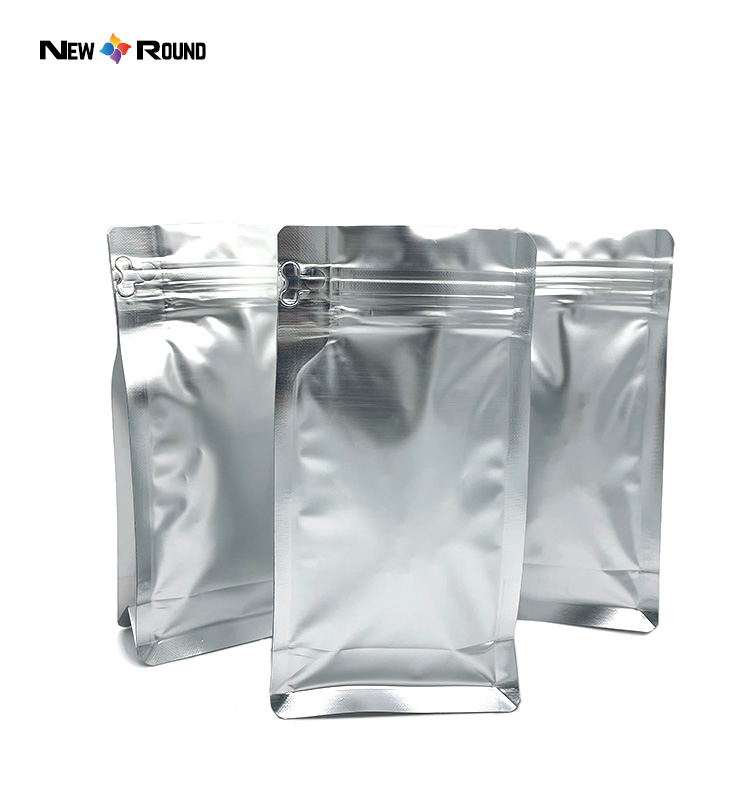 Custom Food Packaging Bag Flat Bottom Pouch Ziplock Bag For Coffee Square Bottom Box Pouch