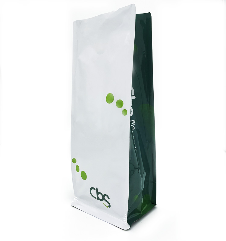 Flat Bottom Coffee Pouch, Custom Empty Coffee Beans Packaging Bags