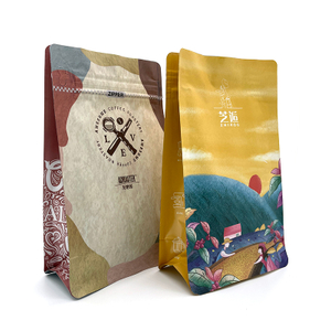 Side Gusset Foil Black Food Smell Moisture Proof Arabica Coffee Bean Packaging Bags