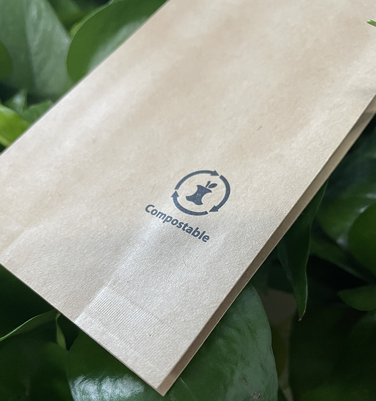 Custom Printed Back Side Sealed with Side Gusset Bag for Bread Cake Snacks Chips Food Packing with Handle