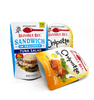 Custom Food Grade Flat Bottom Pouch with Zipper Transparent Stand Up Bags