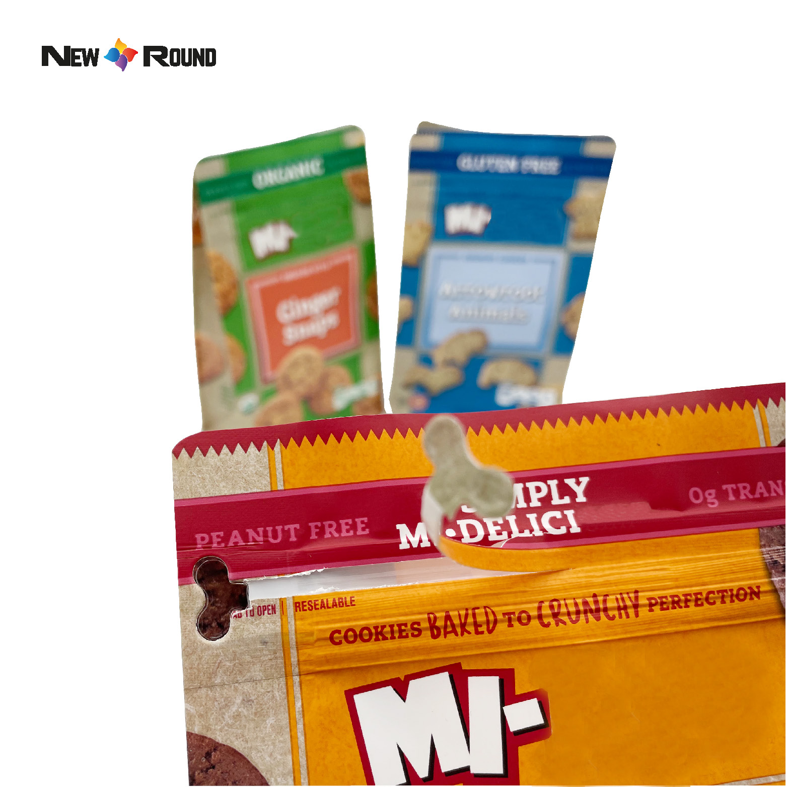 Packing Ziplock Craft Kraft Paper Food Dried Fruits Custom Stand Up Pouch Packaging Bag