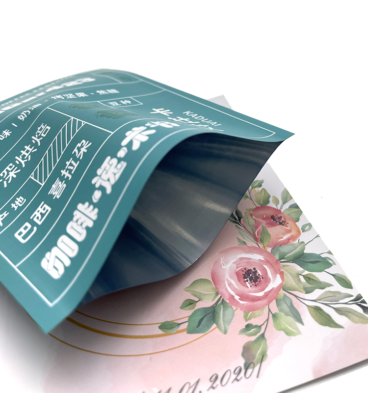 Wholesale Design Coffee Bean Packing Bag Customize Printed Flat Bottom Bags With Zipper