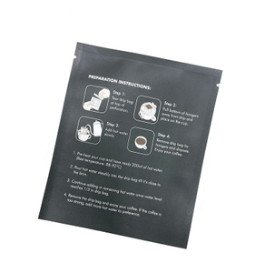 Kraft Flat Bottom Paper Custom Printed Packing Biodegradable Compostable Empty Bean Packaging Coffee Bag with Valve