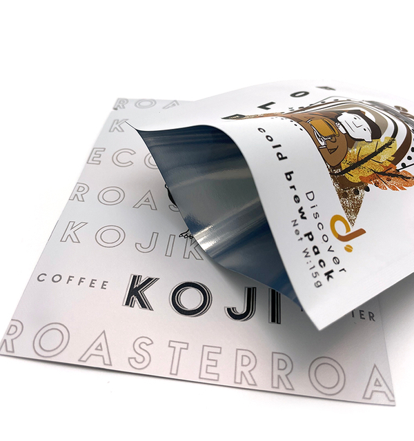 Kraft Flat Bottom Paper Custom Printed Packing Biodegradable Compostable Empty Bean Packaging Coffee Bag