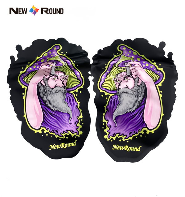 Custom Printed Shaped Pouch Stand Up Bags Mylar Gummy Packaging