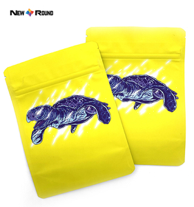 3.5 Mylar Cookies Packaging Plastic Peanut Butter Breath Smellproof Pouch Travel Mylar Bag