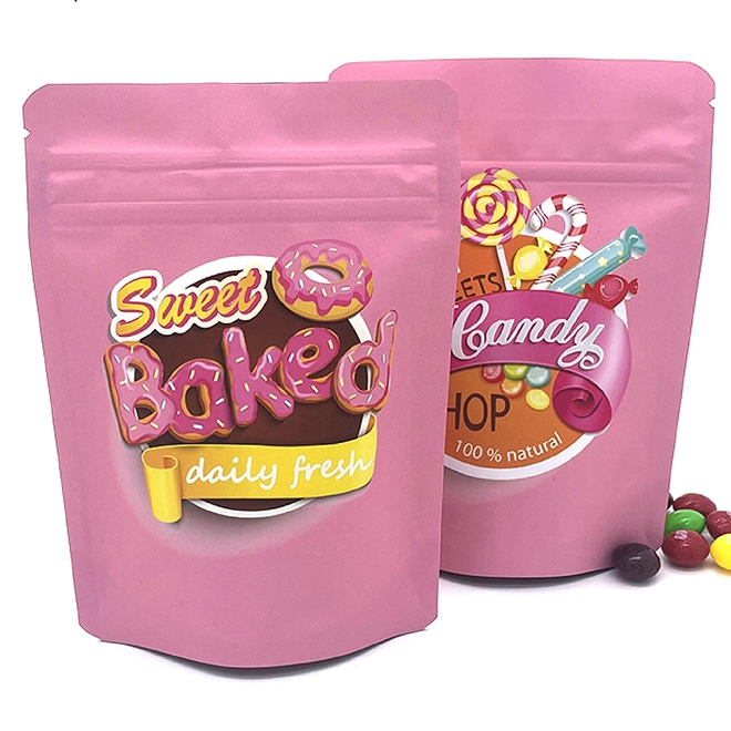 Eco Friendly Customized Aluminum Foil Zip Lock Ziplock Stand Up Pouches Bag