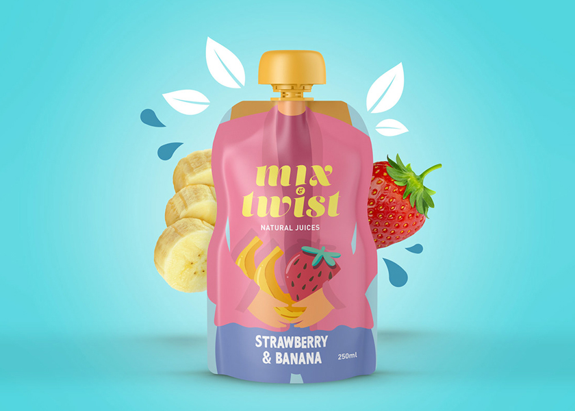 Custom-printed spout pouch