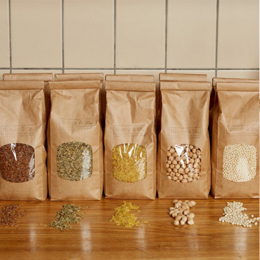 Kraft Paper Pouch Gusset Bags