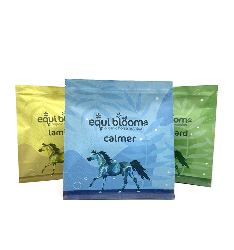 High Quality Matte Food Packaging Zipper Top Square Bottom Bag Plastic Bags
