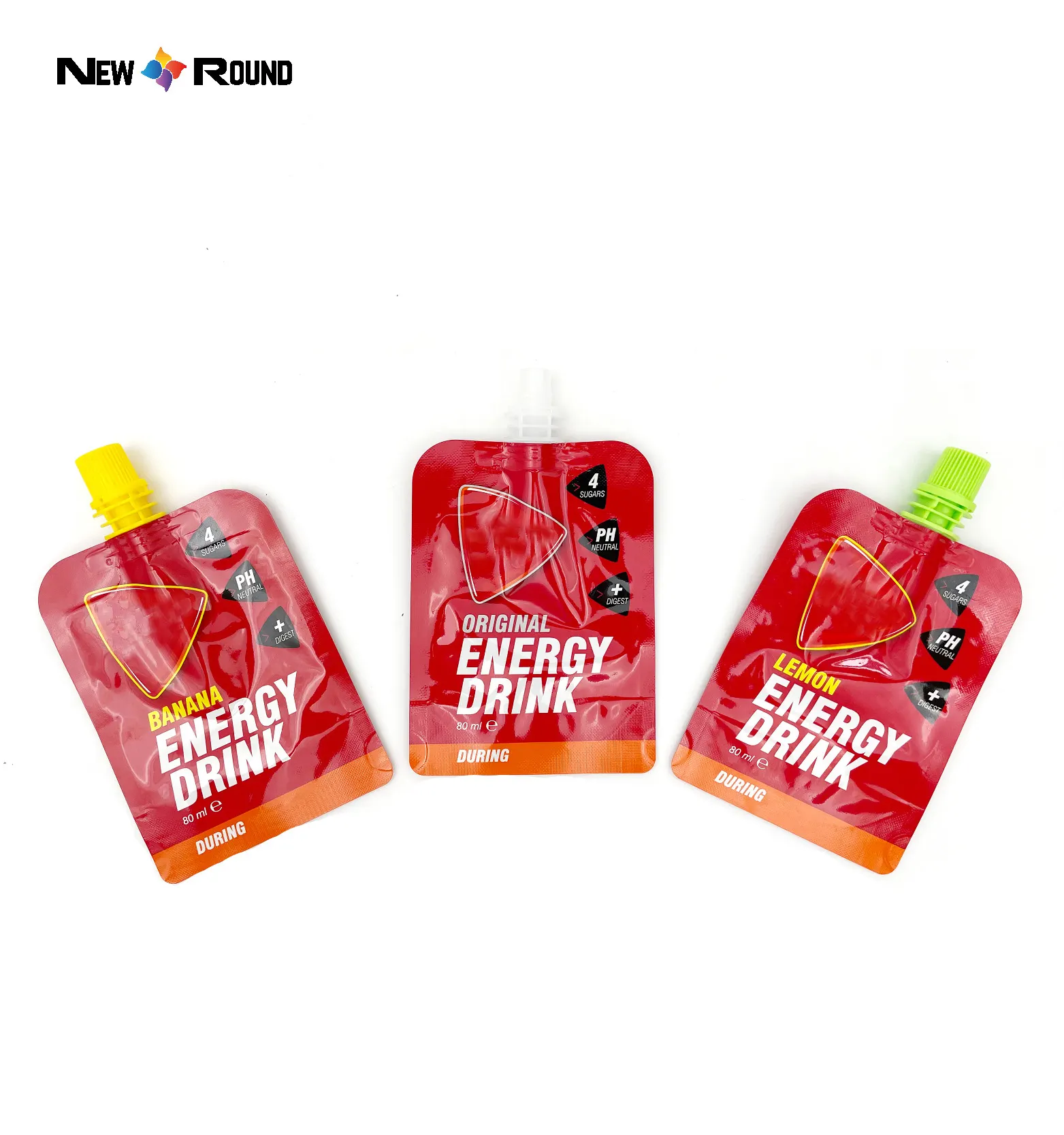 Custom Shape Spout Pouch Plastic Drink Pouches Food Grade Plastic Bag for Packing Juice Food