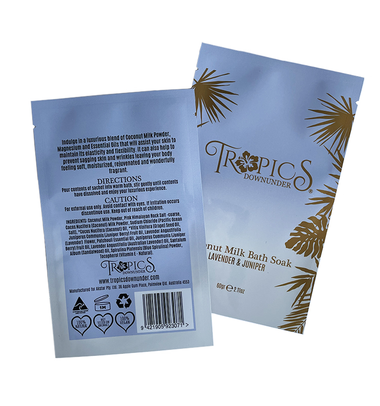 OEM Cosmetic Sachet Pouch Pack Facial Mask Packaging Bag