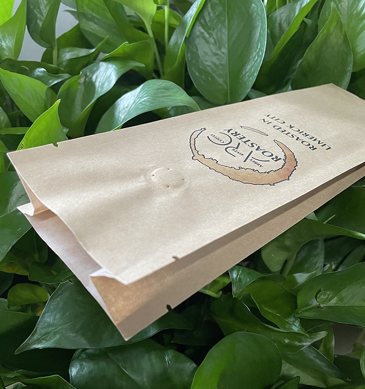 Custom Printed Back Side Sealed with Side Gusset Bag for Bread Cake Snacks Chips Food Packing with Handle
