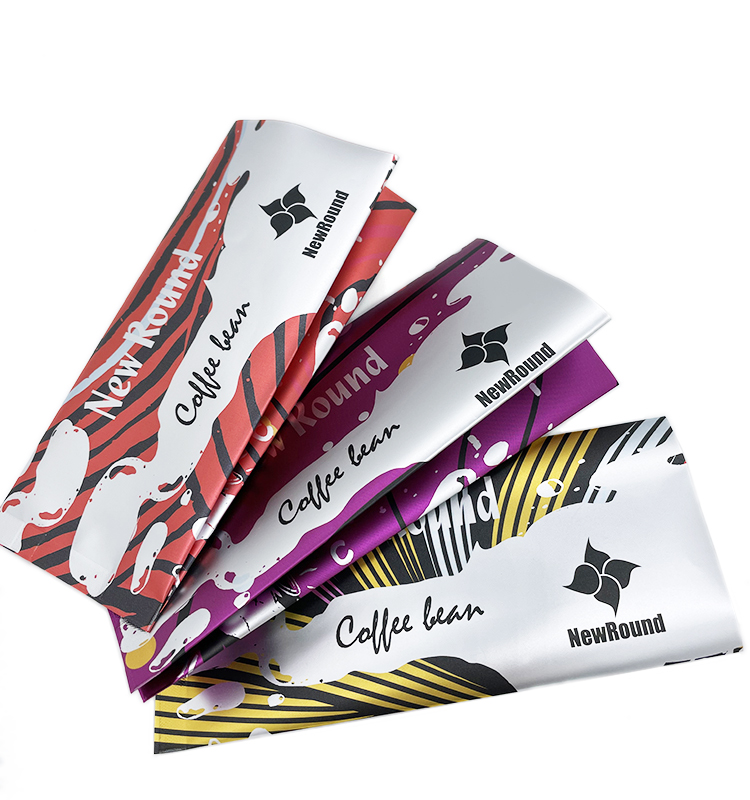 Promotion Customized Square Bottom Green Stand Up Foil Laminated Packaging Oneway Valve Coffee Bag