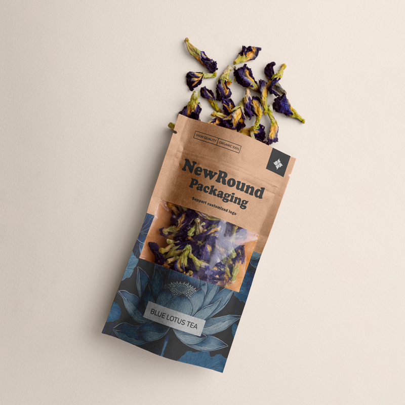 Holographic Kraft Pouches 
